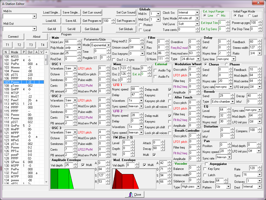 A-Station Editor main view