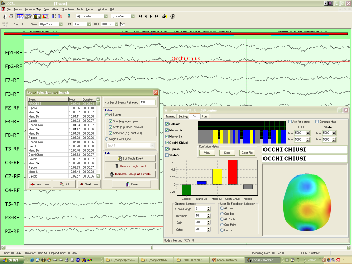 screenshot of a BCI application
